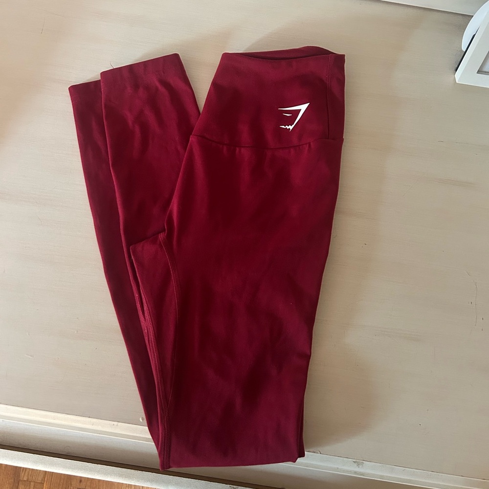 Red Gymshark Leggings